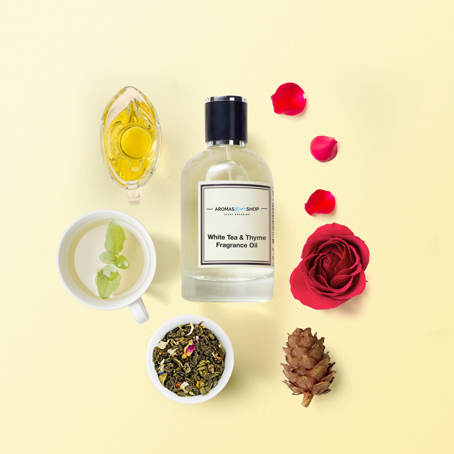 White Tea And Thyme Fragrance Oil – AROMASMIAMI
